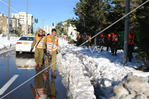 Jerusalem snowy