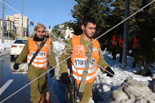 Jerusalem snowy