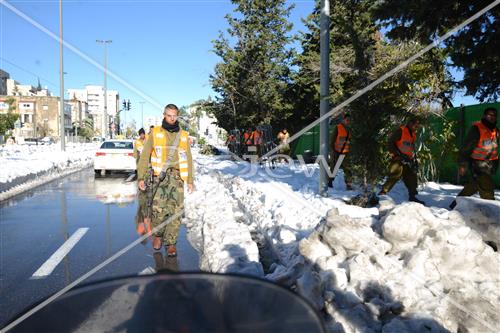 Jerusalem snowy