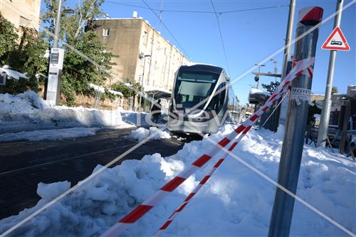 Jerusalem snowy