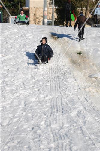 Jerusalem snowy
