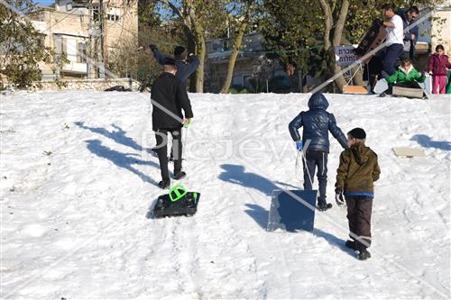 Jerusalem snowy