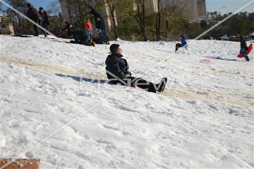 Jerusalem snowy