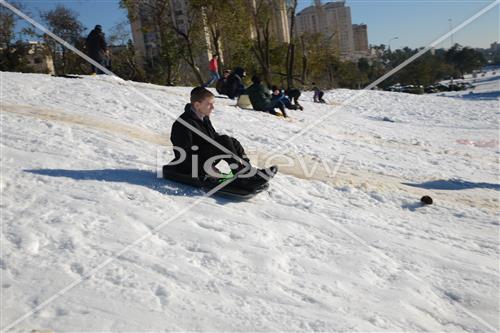 Jerusalem snowy