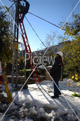 Jerusalem snowy