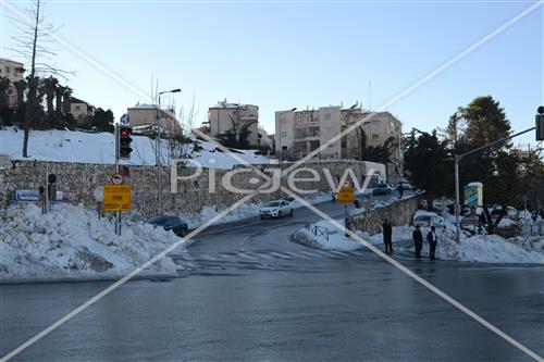 Jerusalem snowy