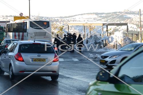 Jerusalem snowy