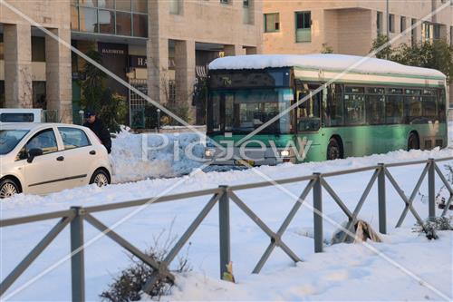 Jerusalem snowy