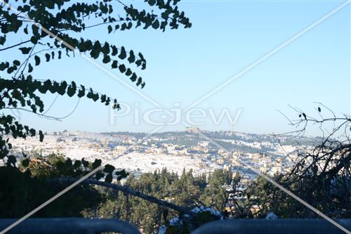 Jerusalem snowy