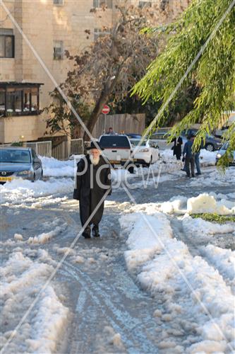 Jerusalem snowy