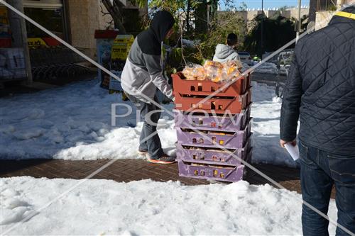 Jerusalem snowy