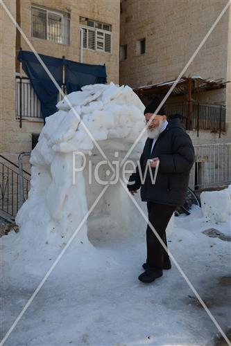 Jerusalem snowy