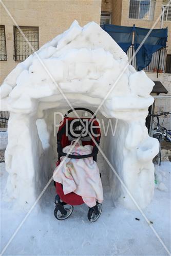 Jerusalem snowy