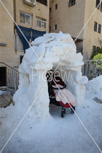 Jerusalem snowy