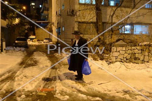Jerusalem snowy