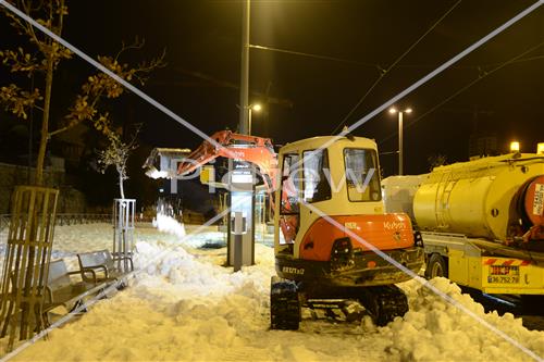 Jerusalem snowy