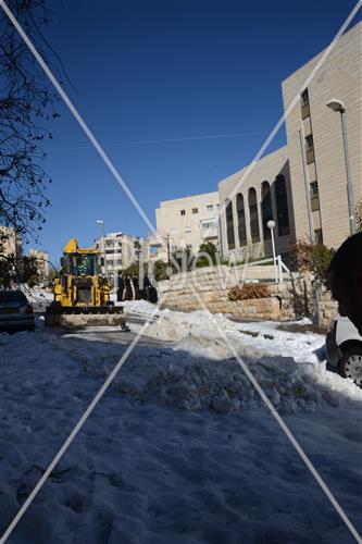 Jerusalem snowy