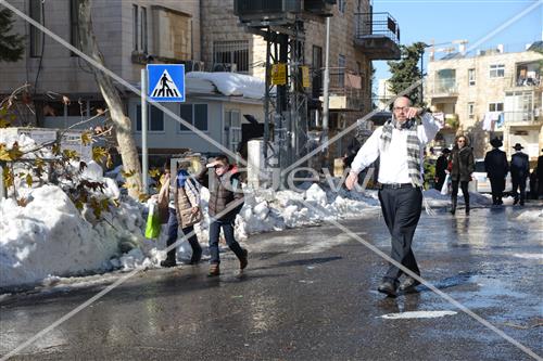 Jerusalem snowy