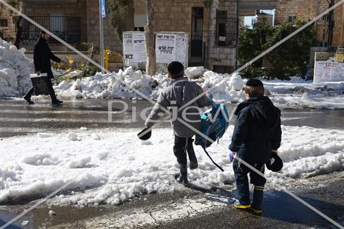 Jerusalem snowy