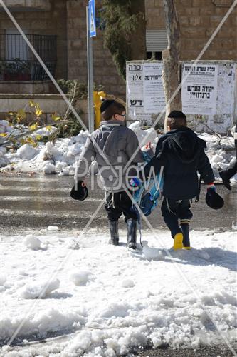 Jerusalem snowy