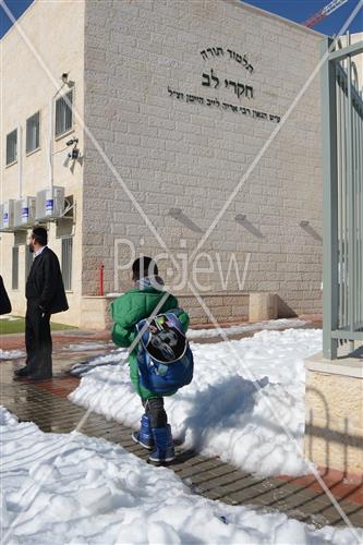 Jerusalem snowy