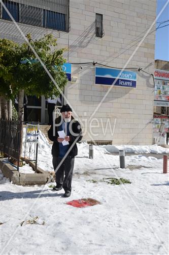 Jerusalem snowy