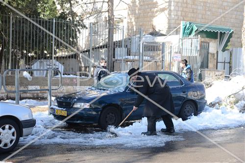 Jerusalem snowy