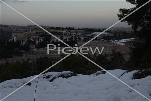 Jerusalem snowy