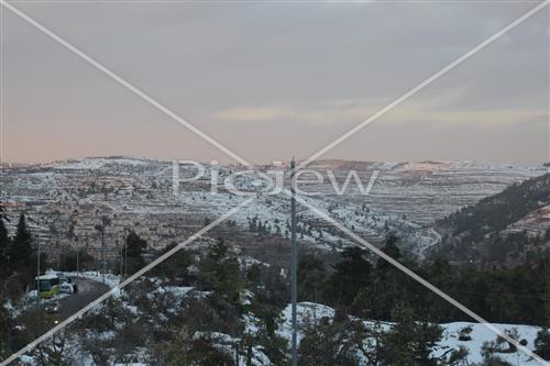 Jerusalem snowy