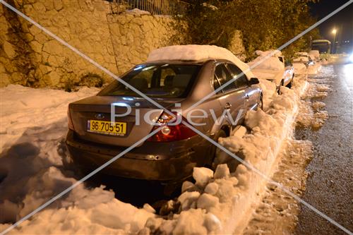 Jerusalem snowy