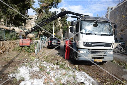 Jerusalem snowy