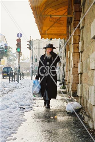 Jerusalem snowy