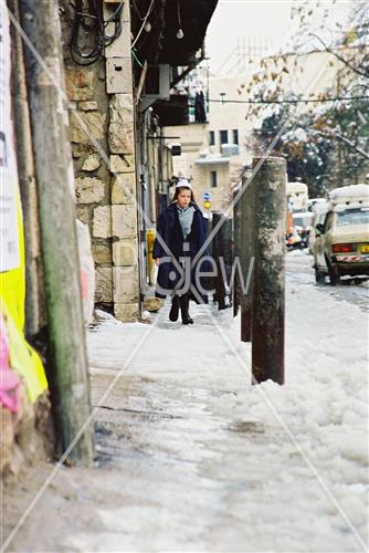 Jerusalem snowy