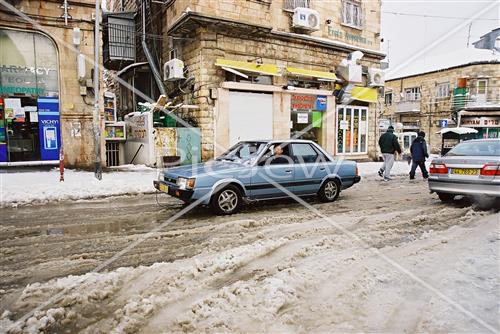 Jerusalem snowy