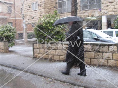 Jerusalem snowy