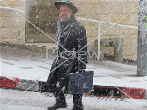 Jerusalem snowy