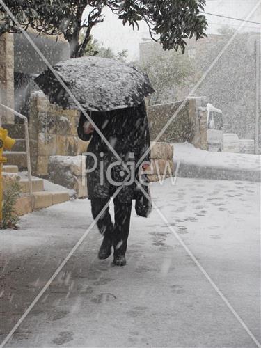 Jerusalem snowy
