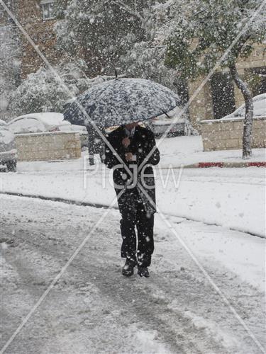 Jerusalem snowy