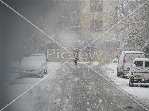 Jerusalem snowy