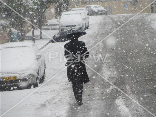 Jerusalem snowy