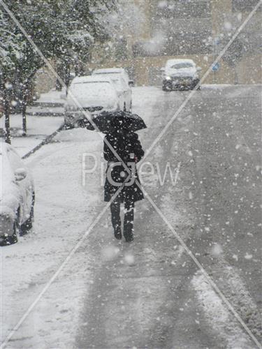 Jerusalem snowy