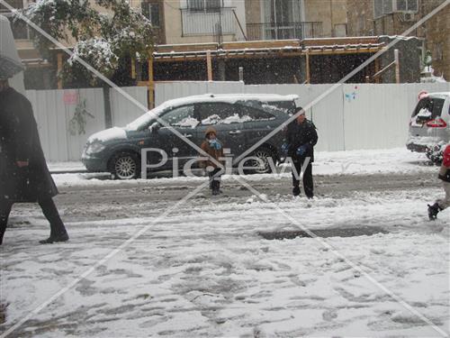 Jerusalem snowy