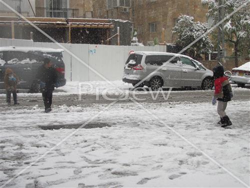 Jerusalem snowy