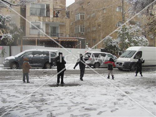 Jerusalem snowy