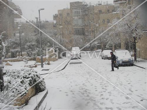 Jerusalem snowy