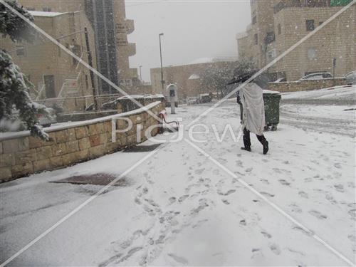 Jerusalem snowy