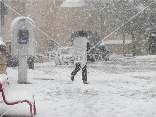 Jerusalem snowy