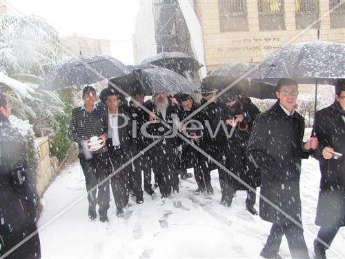 Jerusalem snowy