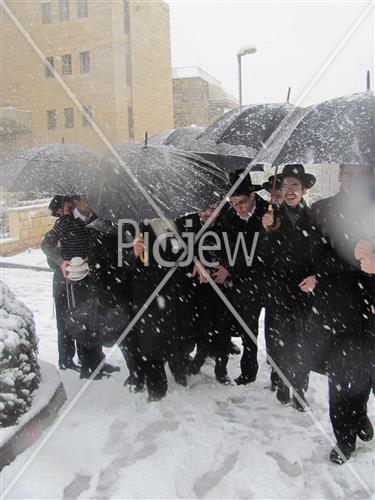 Jerusalem snowy