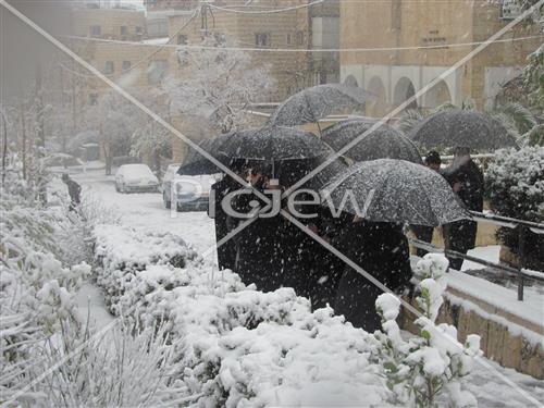 Jerusalem snowy